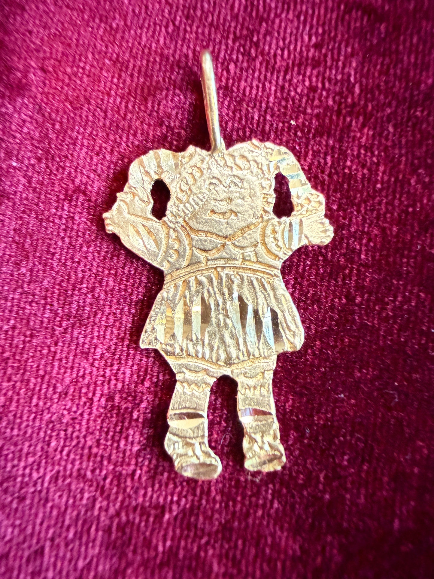 14k Cabbage Patch Doll Charm