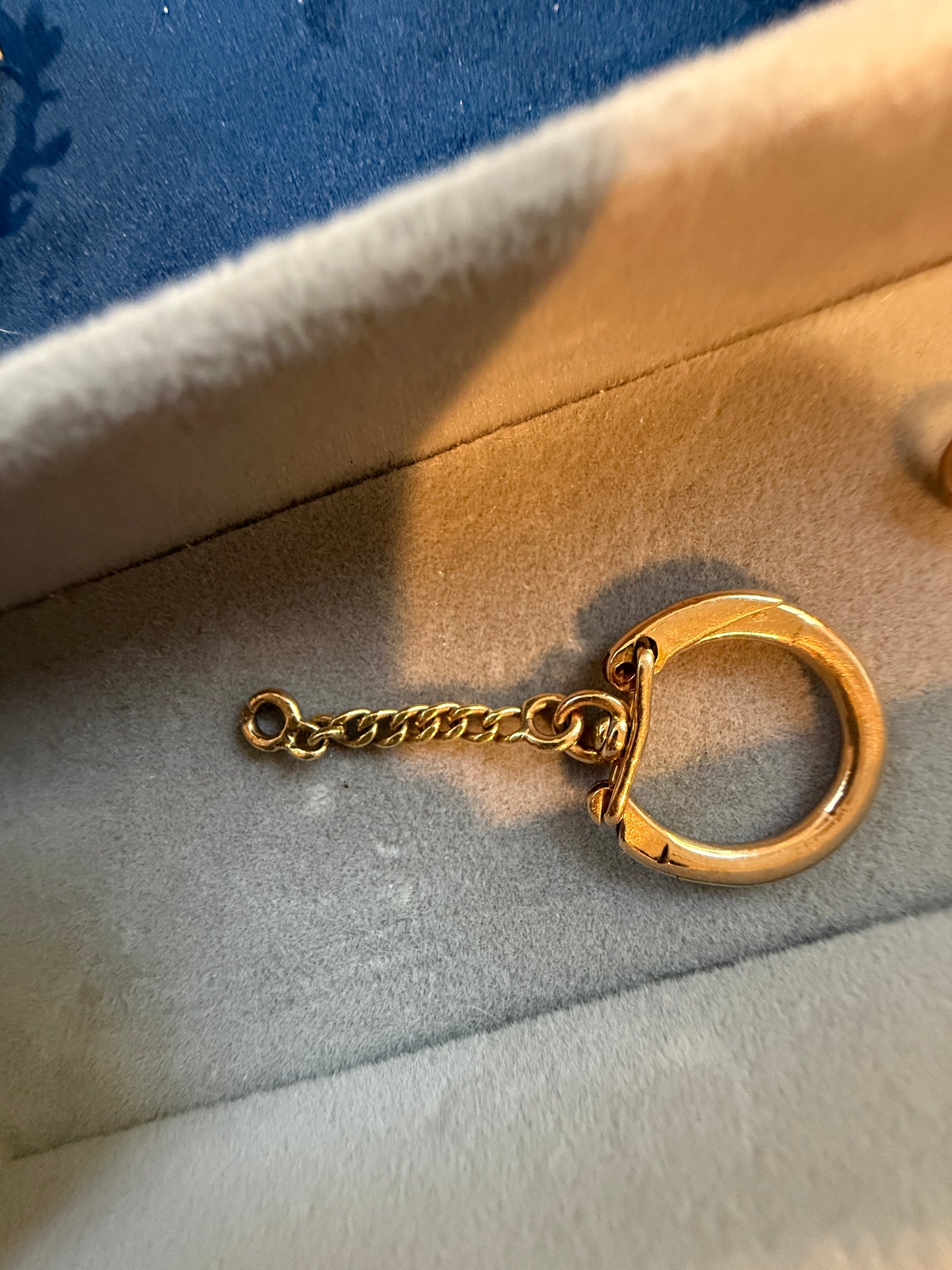 Vintage 18k French Carabiner Charm Holder Extender