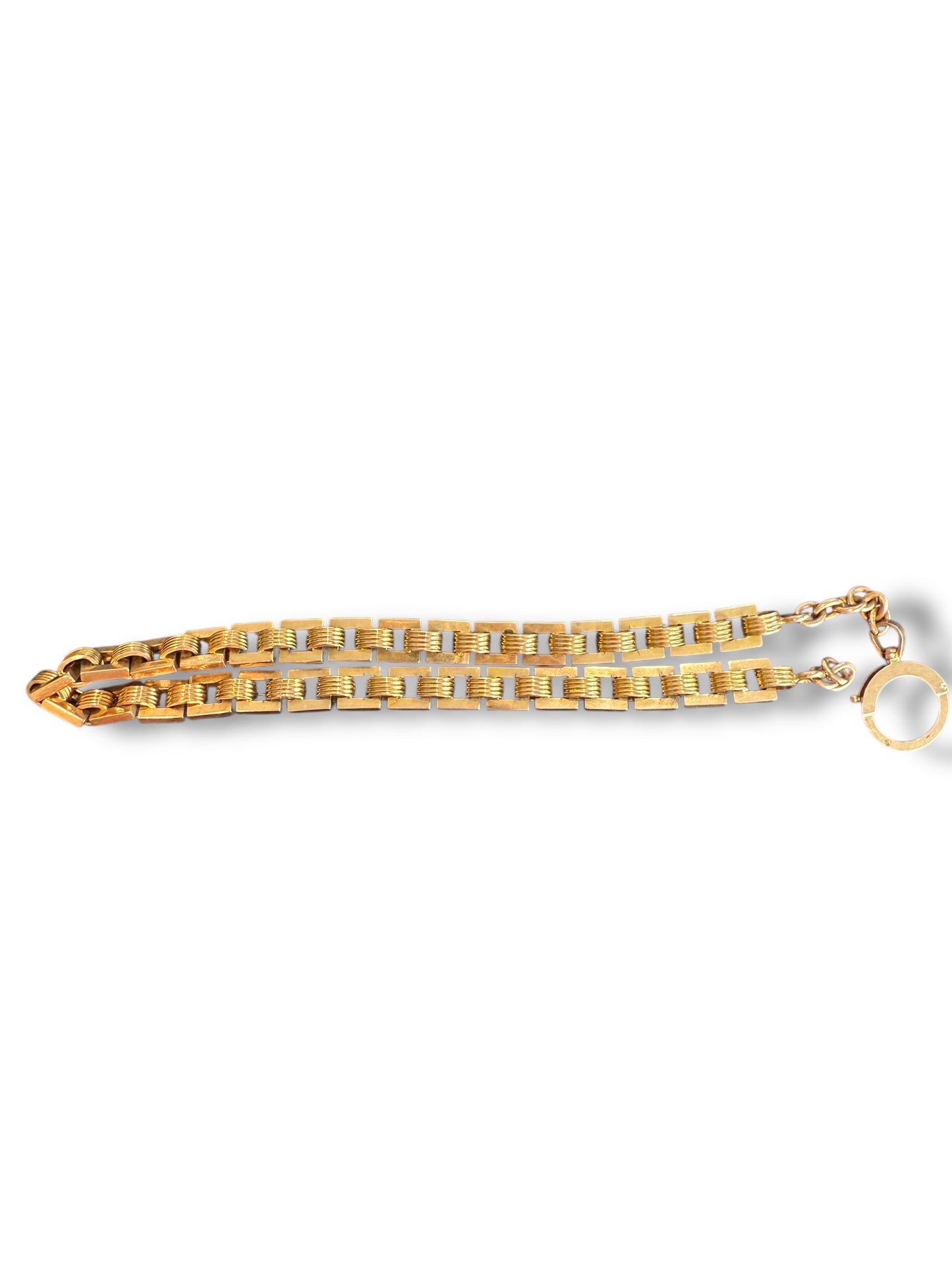 Antique French 18k Rose Gold Watch Chain
