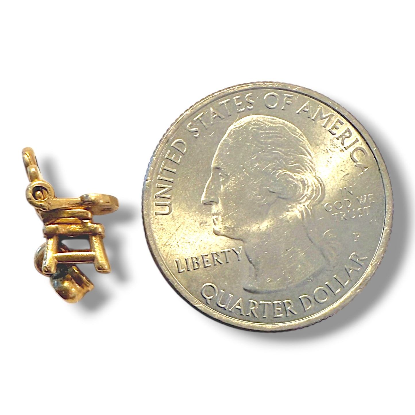 Vintage 14k Articulated High Chair Charm