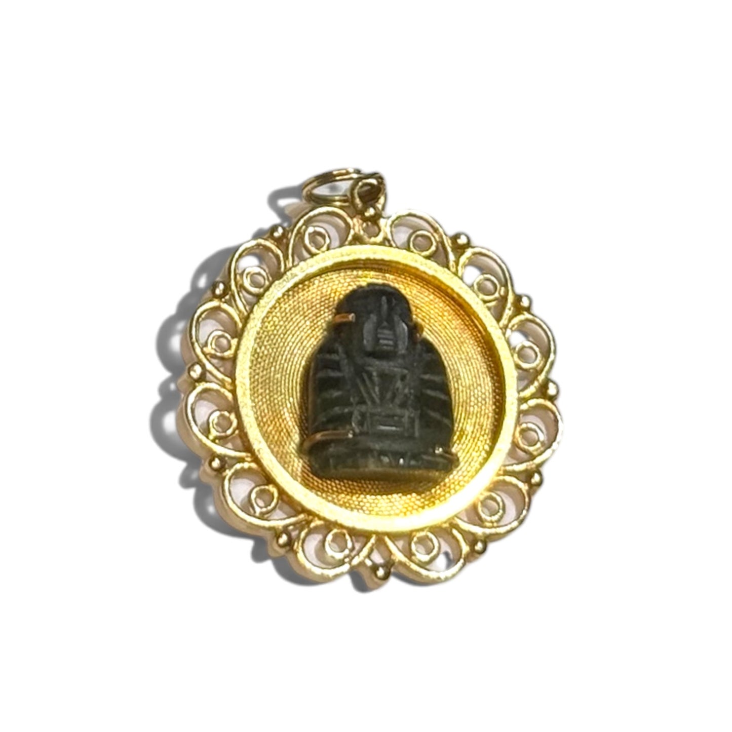 Vintage 14k Yellow Gold Buddha Charm