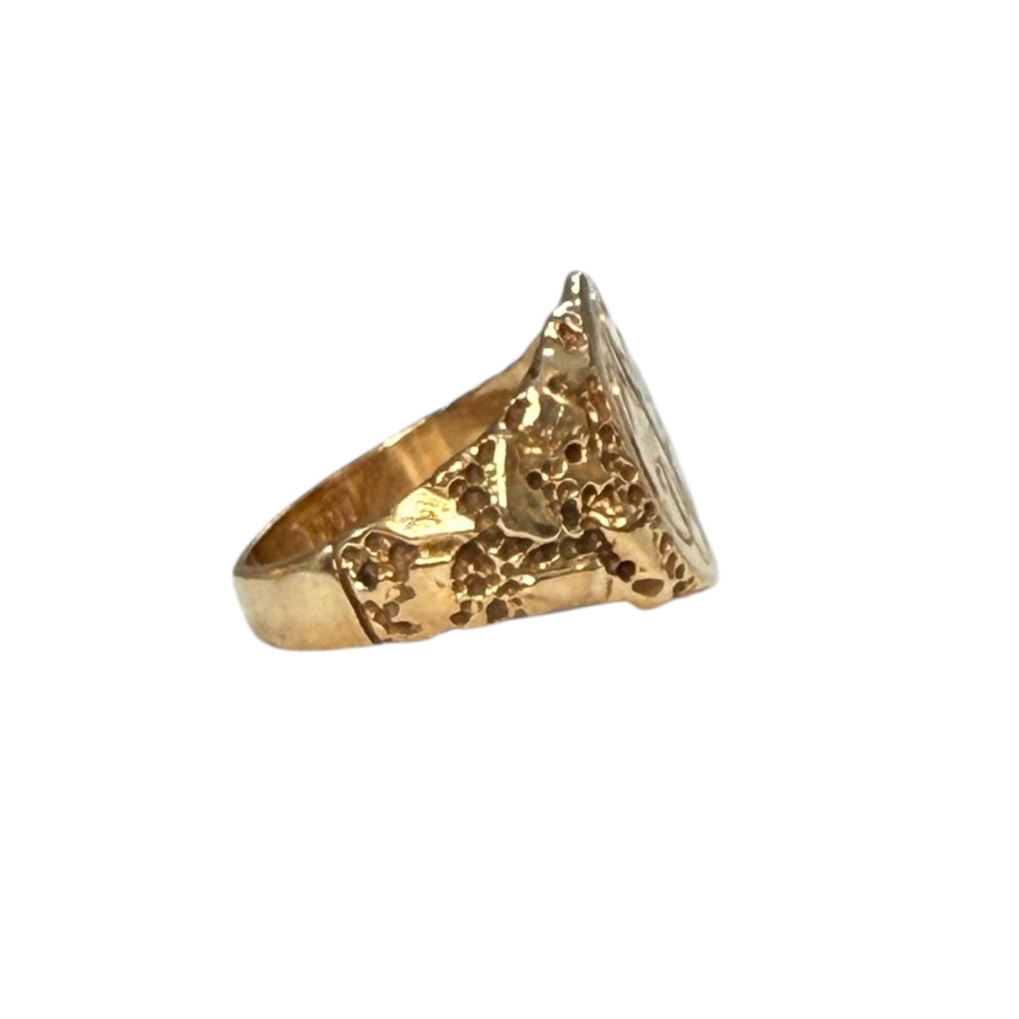 Vintage 10k Yellow Gold Signet Ring #febrings