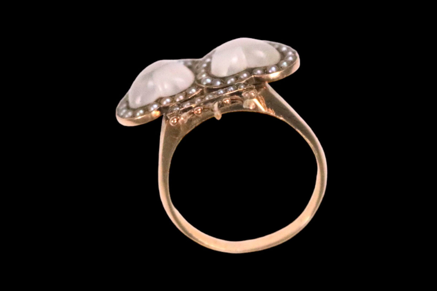 Antique 14k Crowned Hearts Ring | Luckenbooth Ring | Sentimental Jewelry