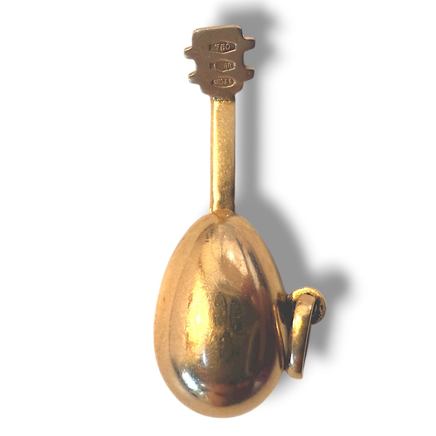 Vintage 18k Yellow Gold Lute of Love Charm