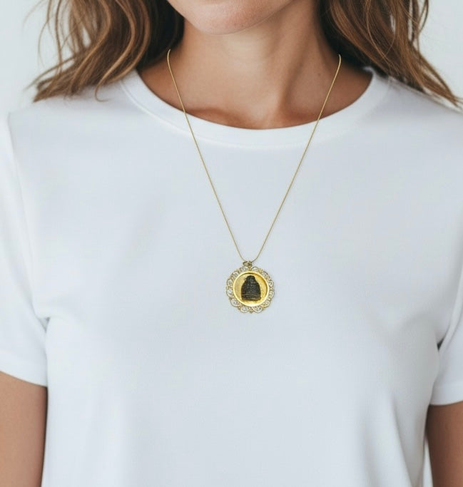 Vintage 14k Yellow Gold Buddha Charm