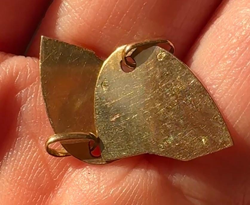 18k Vintage French “Toi”/“Moi” (“You and Me”) Break Apart Charms