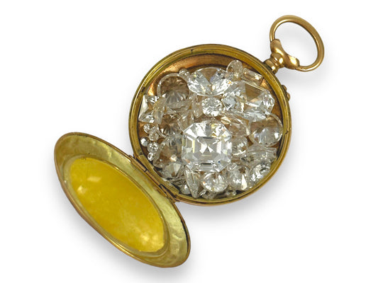 14k Antique Locket Pocket Watch Case Locket