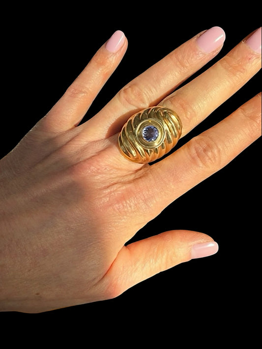 Vintage 14k Color Change Sapphire Ring