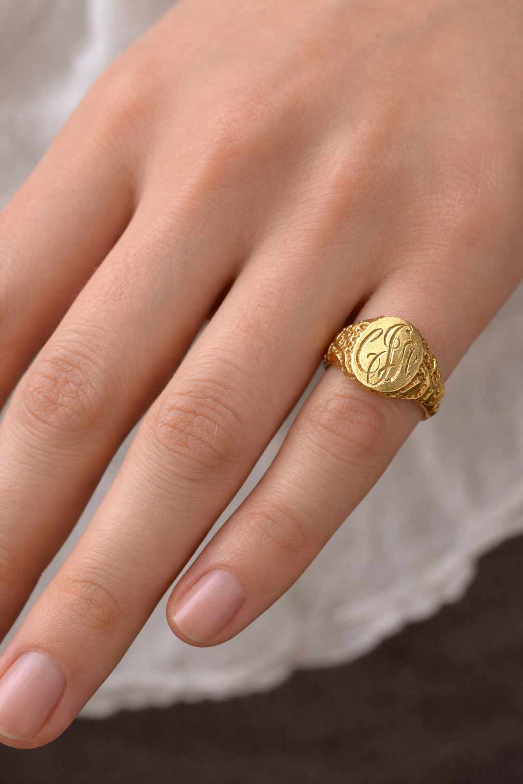 Vintage 10k Yellow Gold Signet Ring #febrings