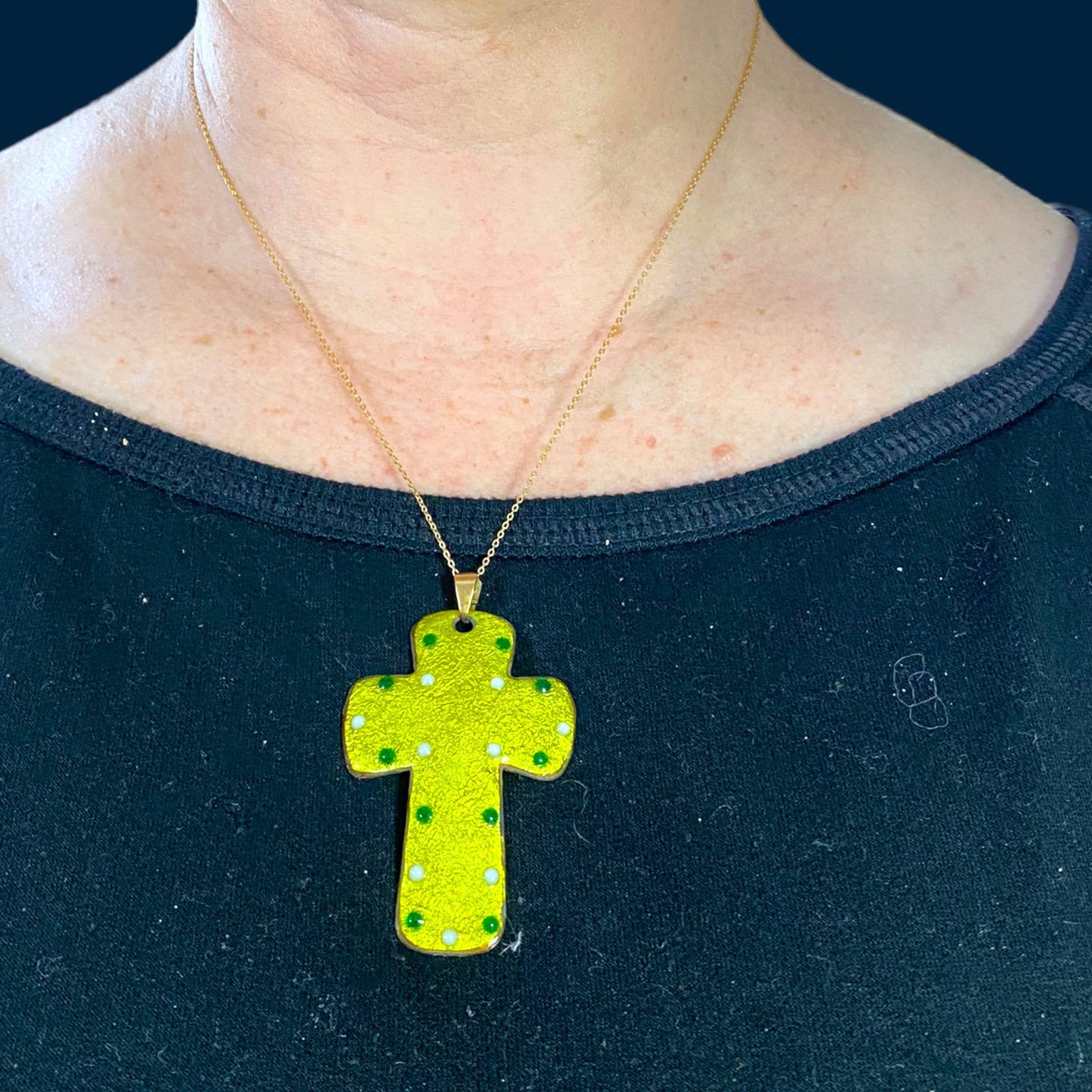 Vintage Limoges French Cross Pendants