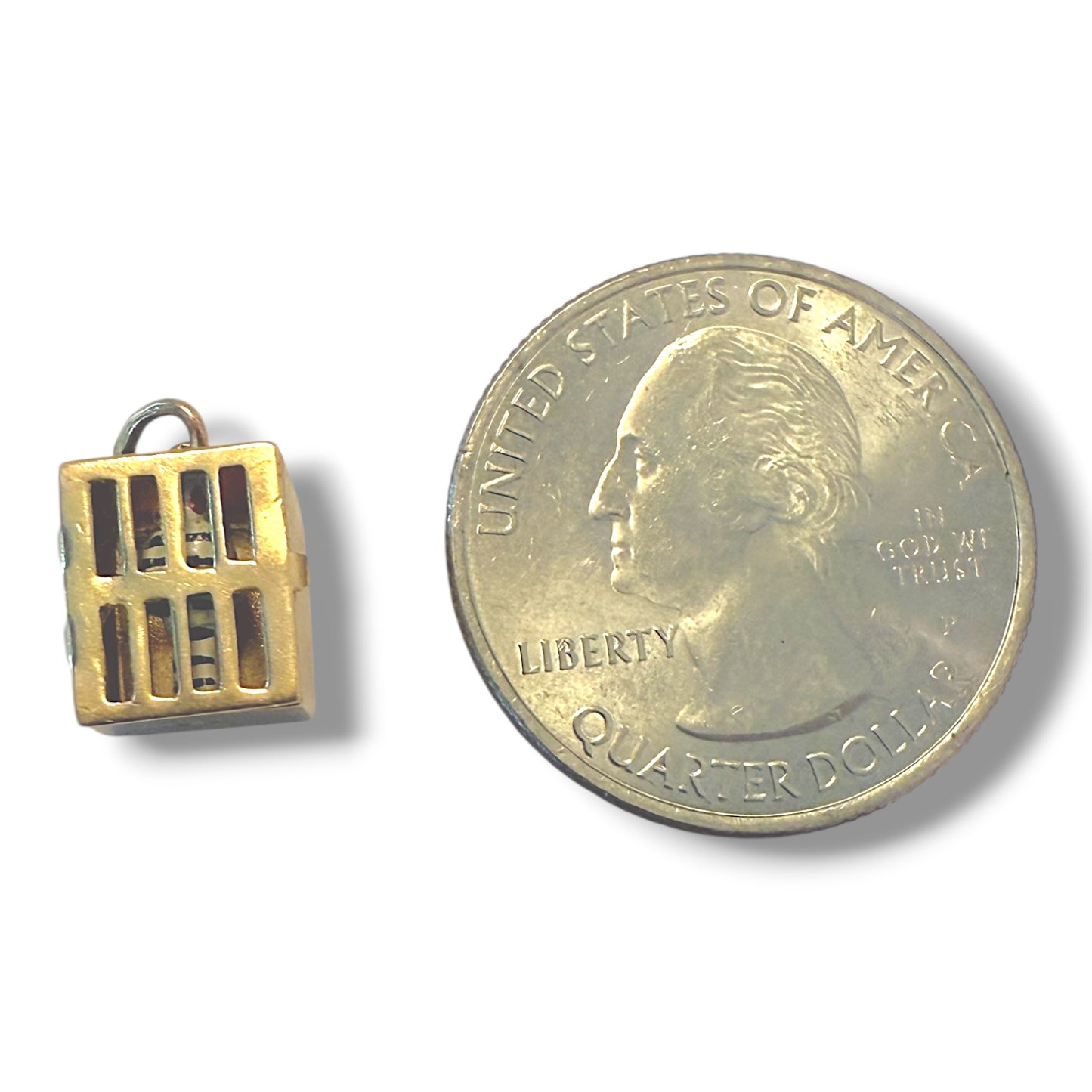 Vintage 14k Prisoner of Love Charm