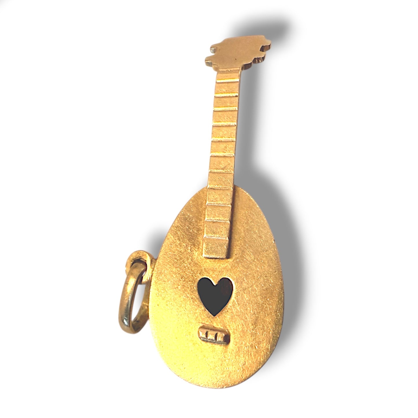 Vintage 18k Yellow Gold Lute of Love Charm