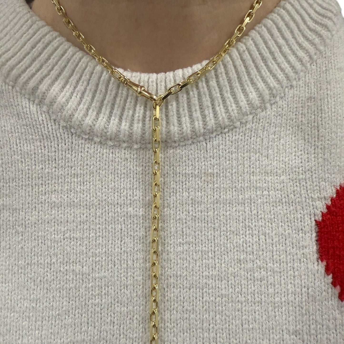 Vintage 14k Biker Link Chain