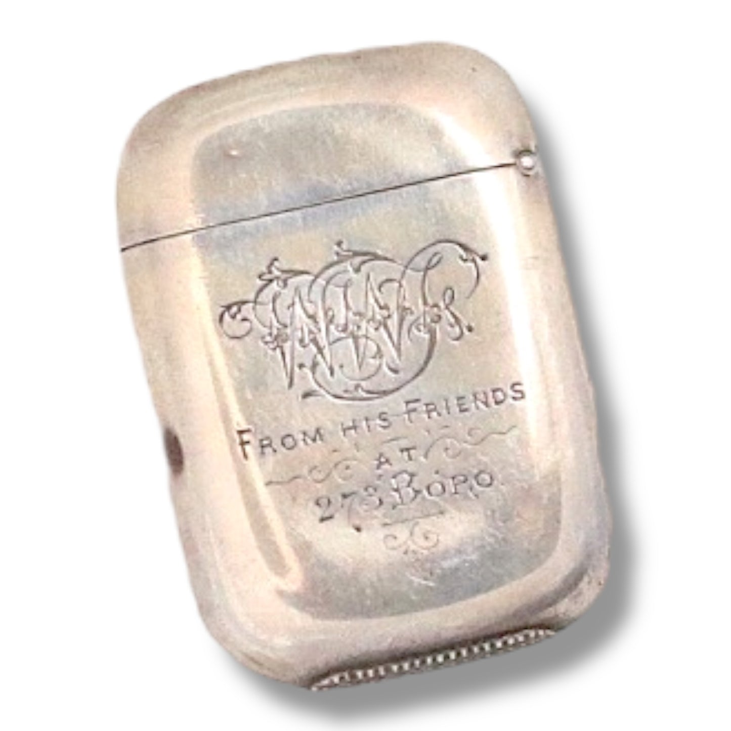 Antique Vesta | 925 Silver Enamel Match Case | English Hallmarks