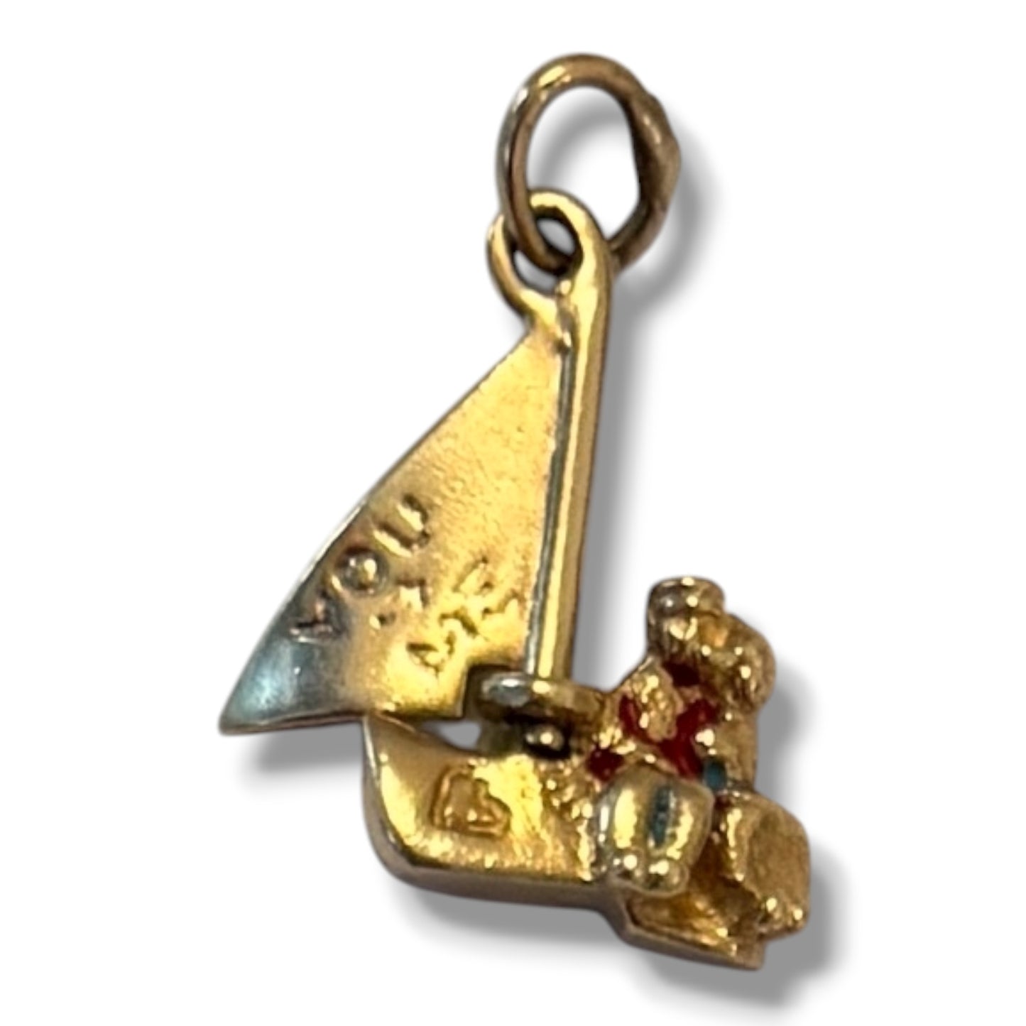 Vintage 14k Love Boat Articulated Charm