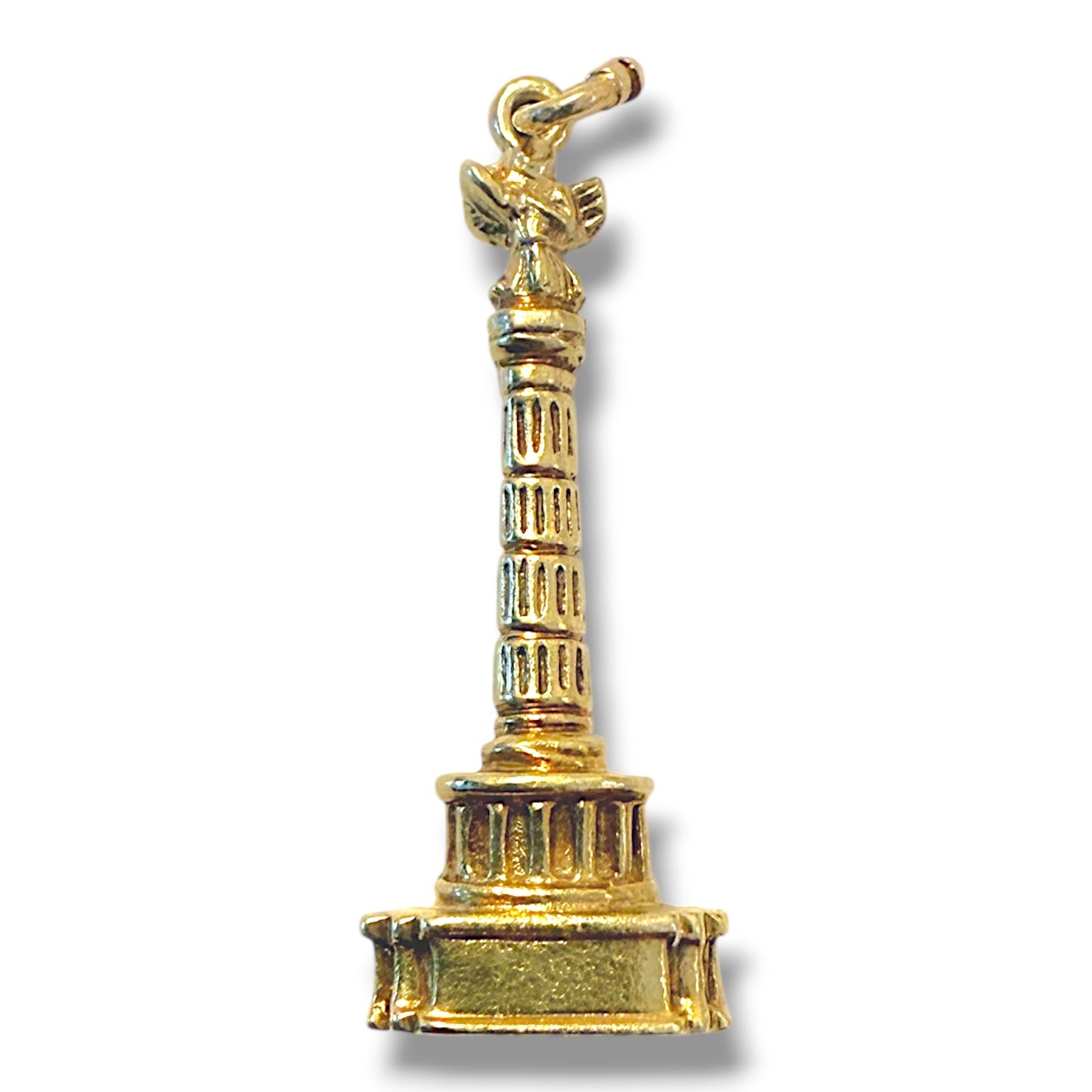Vintage 14k Place Vendome Column Paris Souvenir Charm