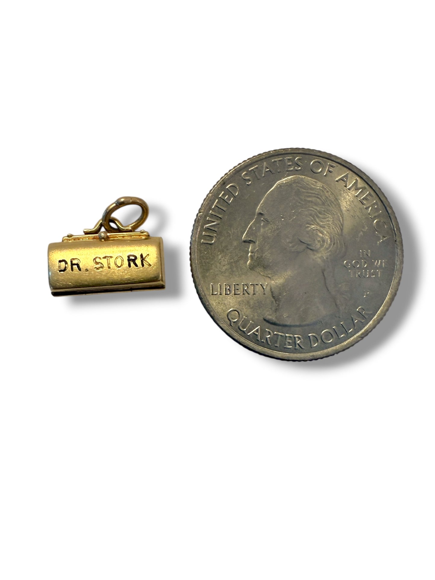 Vintage 14k Dr Stork Doctors Bag Charm