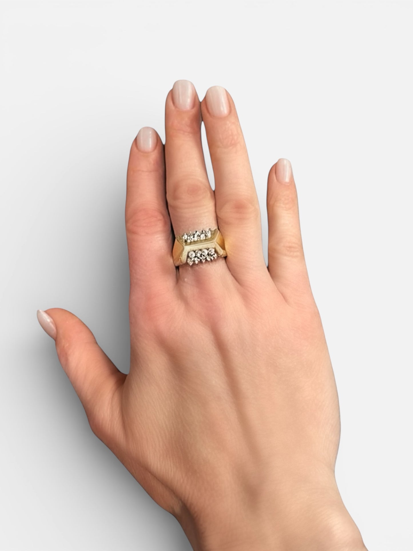 Kurt Wayne 18k Diamond Geometric Ring