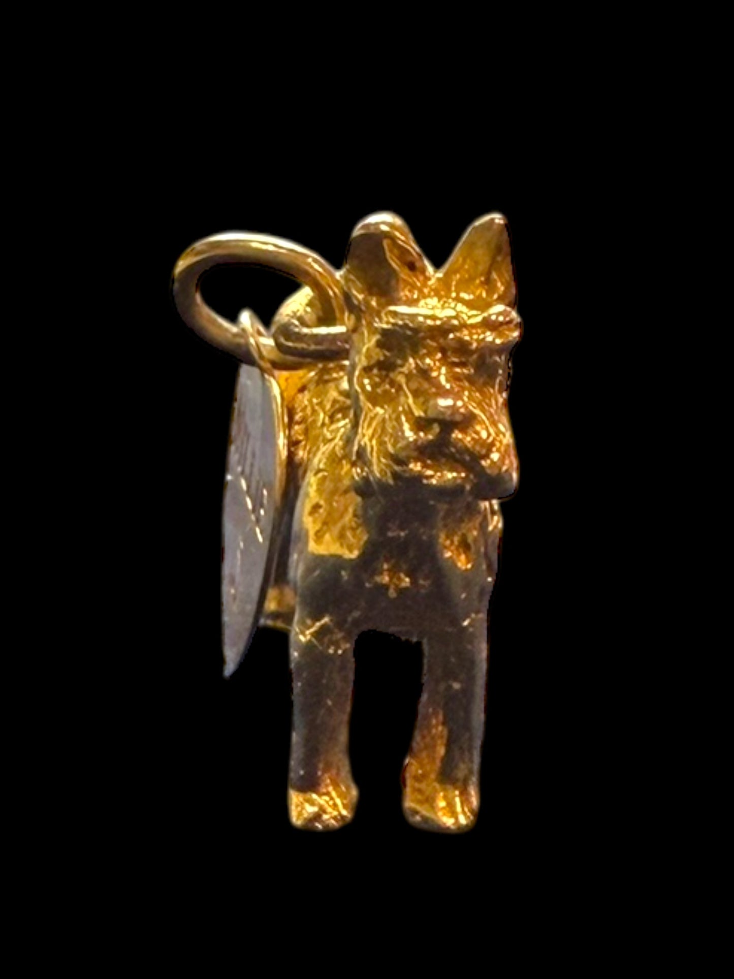 Vintage 14k “Love Me Love My Dog” Pendant