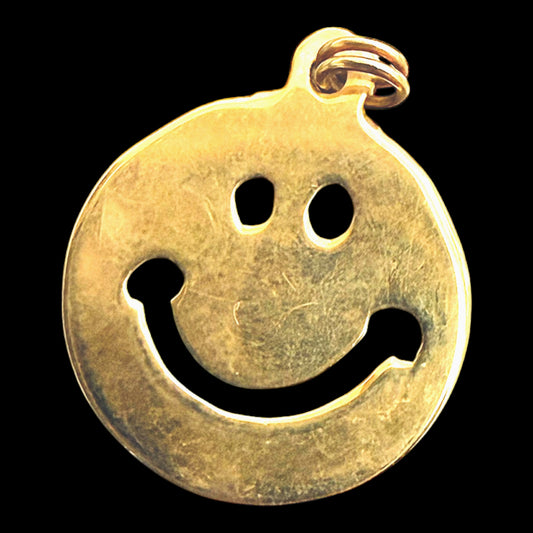 Vintage 14k Smiley Face Charms