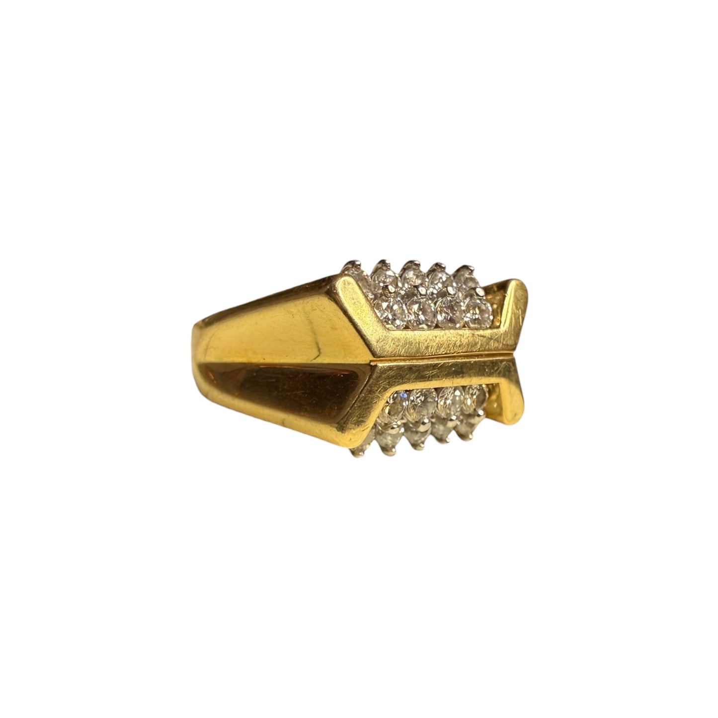 Kurt Wayne 18k Diamond Geometric Ring