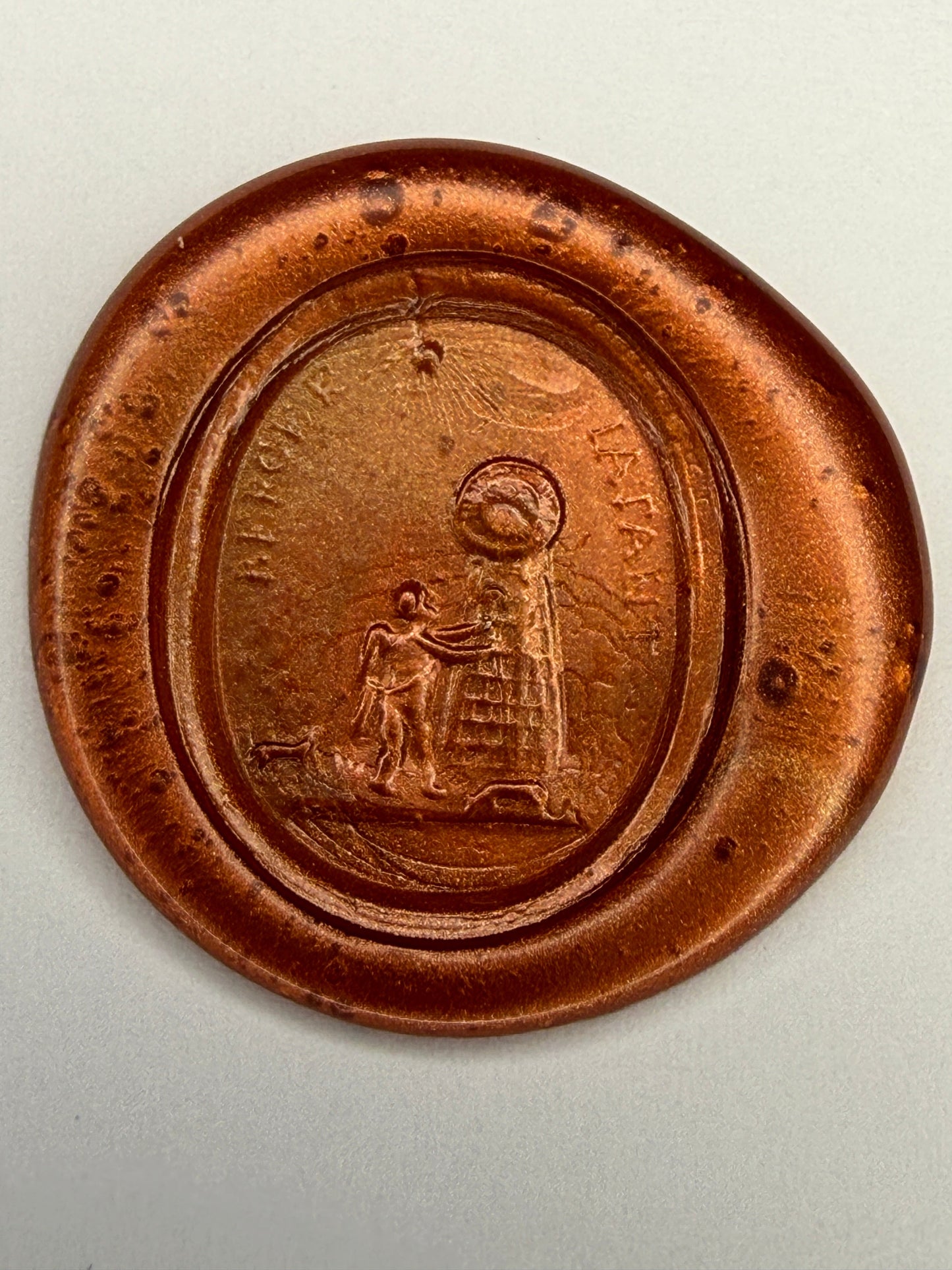 9k Fine Vintage Carnelian Intaglio Signet Ring