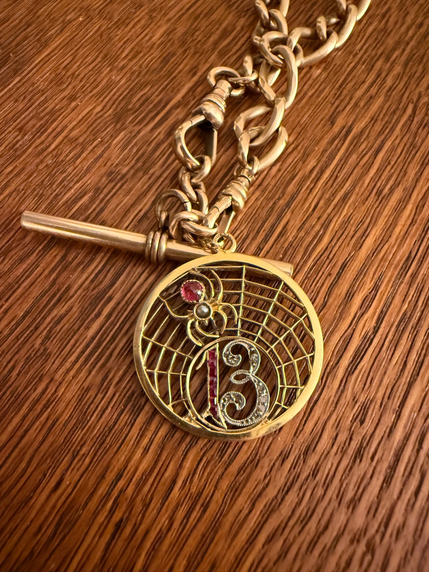 Antique 18k French Porte Bonheur Good Luck Charm Pendant