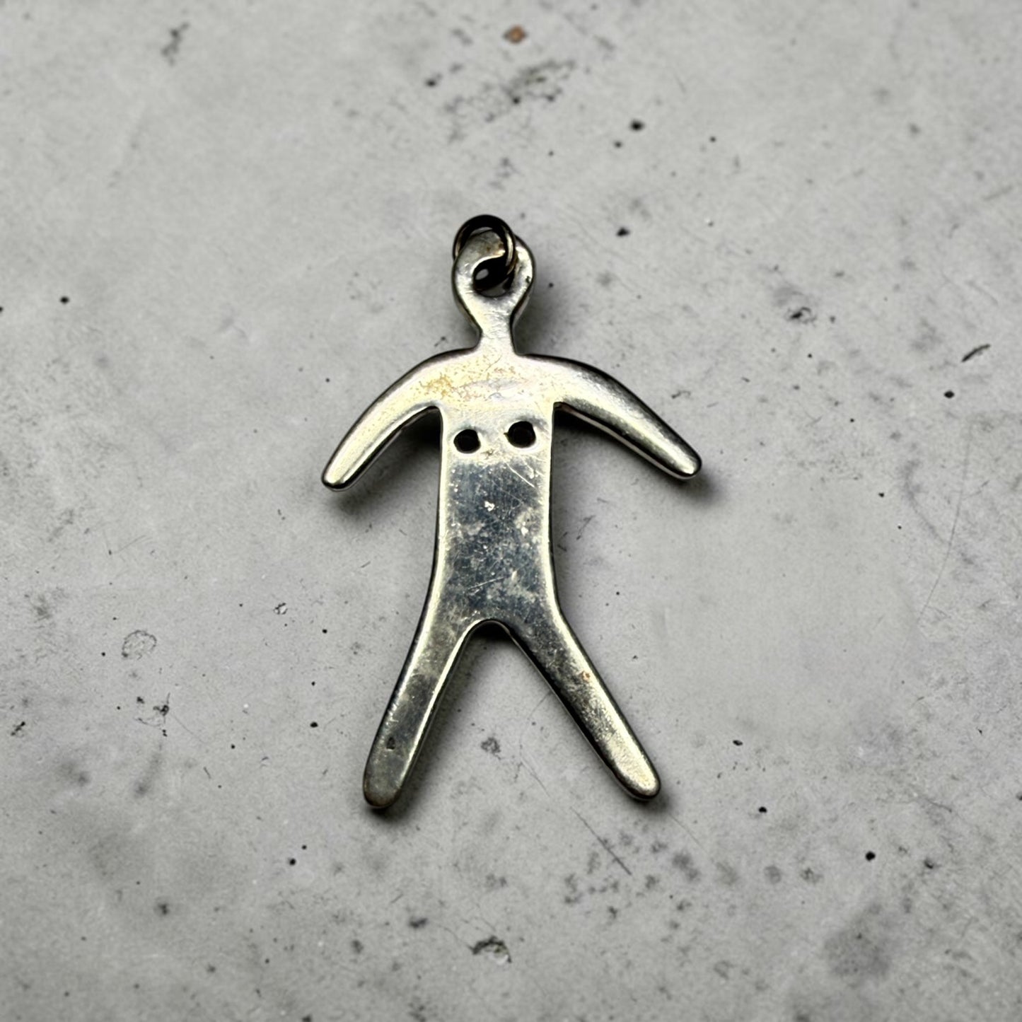 Vintage Sterling Silver Person Pendant