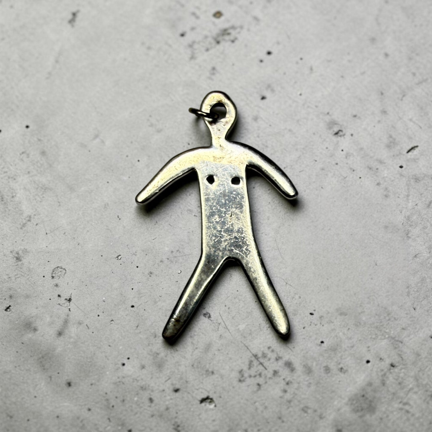 Vintage Sterling Silver Person Pendant
