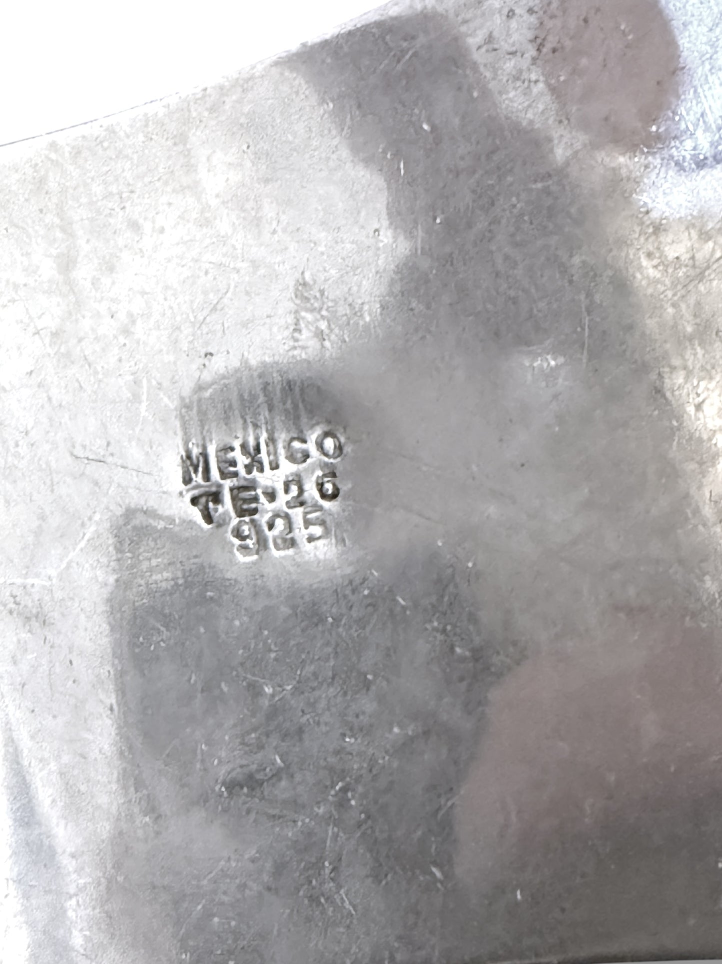 Vintage Taxco Sterling Silver Bone Cuff