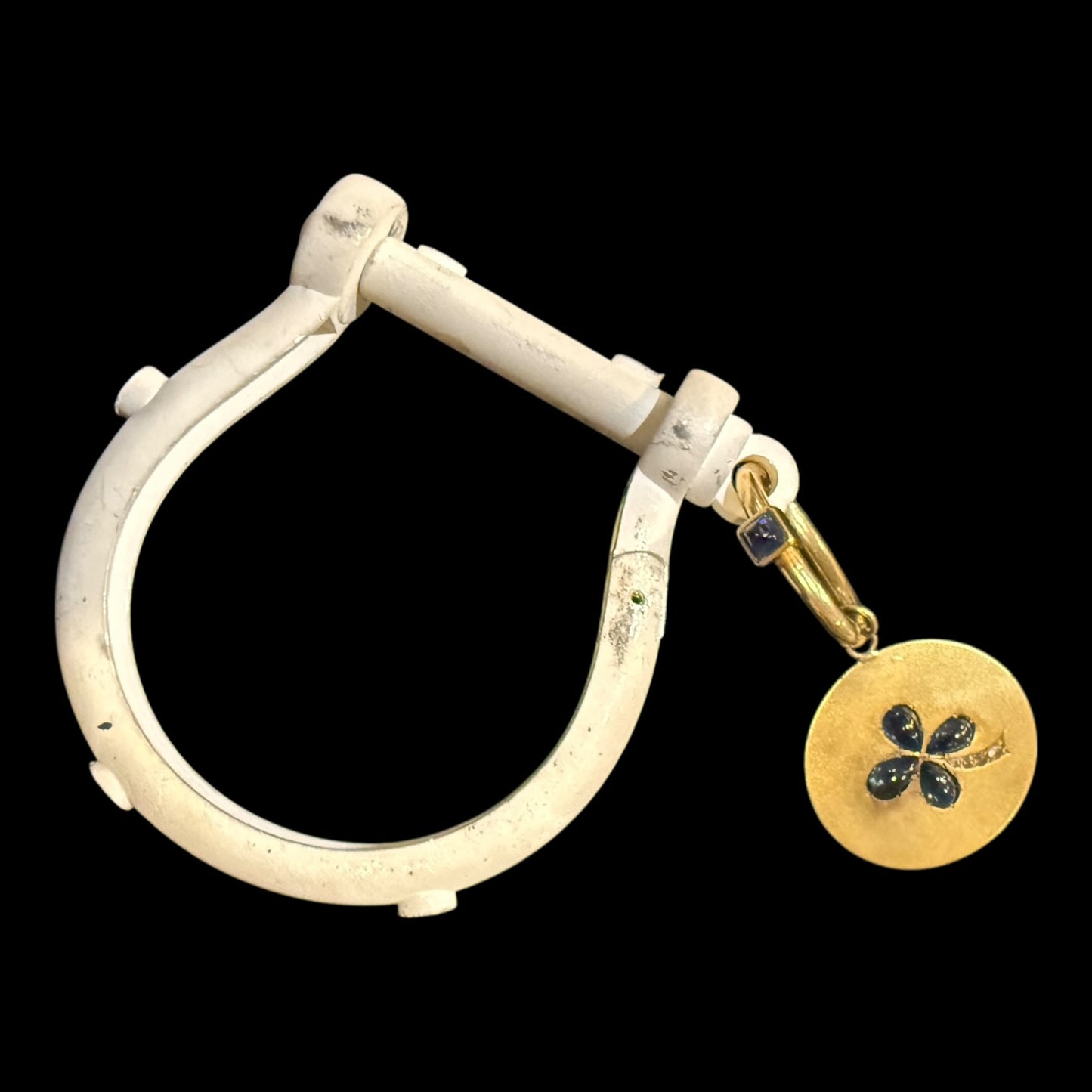 SNAP 18k YG Horsebit Bangle Bracelet