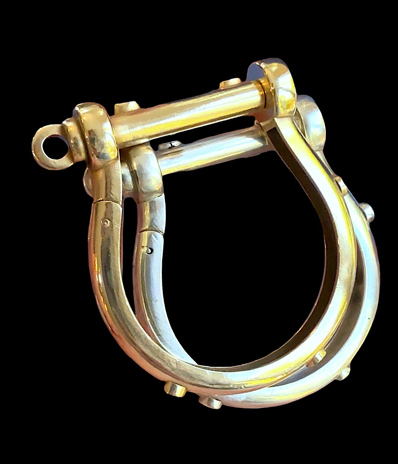 SNAP 18k YG Horsebit Bangle Bracelet