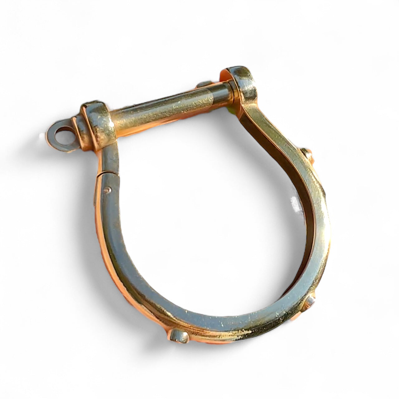 SNAP 18k YG Horsebit Bangle Bracelet