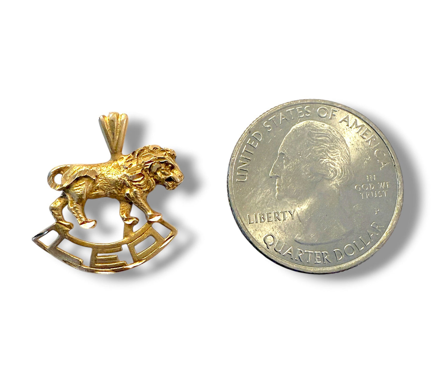 Vintage 14k Leo Zodiac Charm