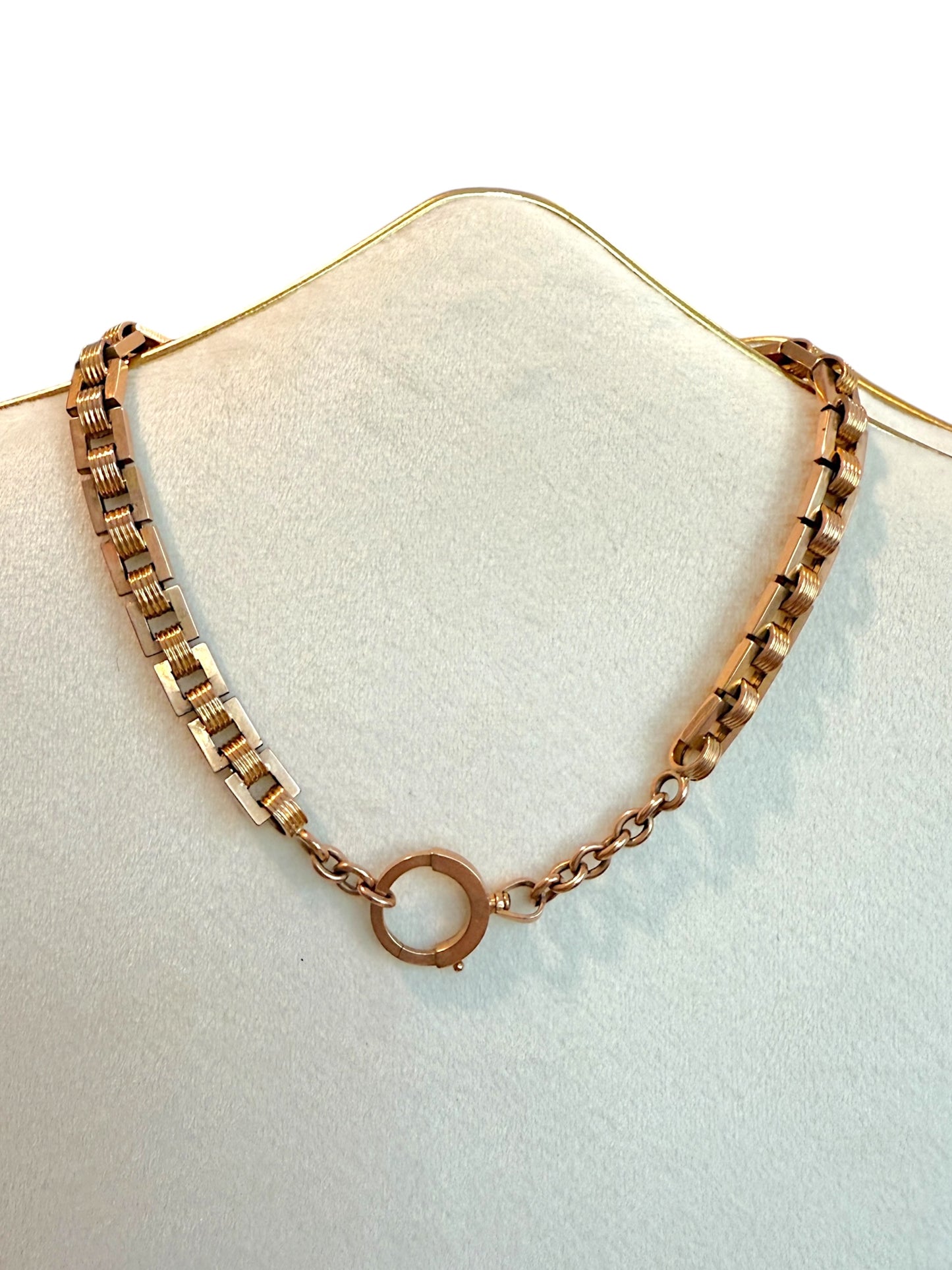 Antique French 18k Rose Gold Watch Chain
