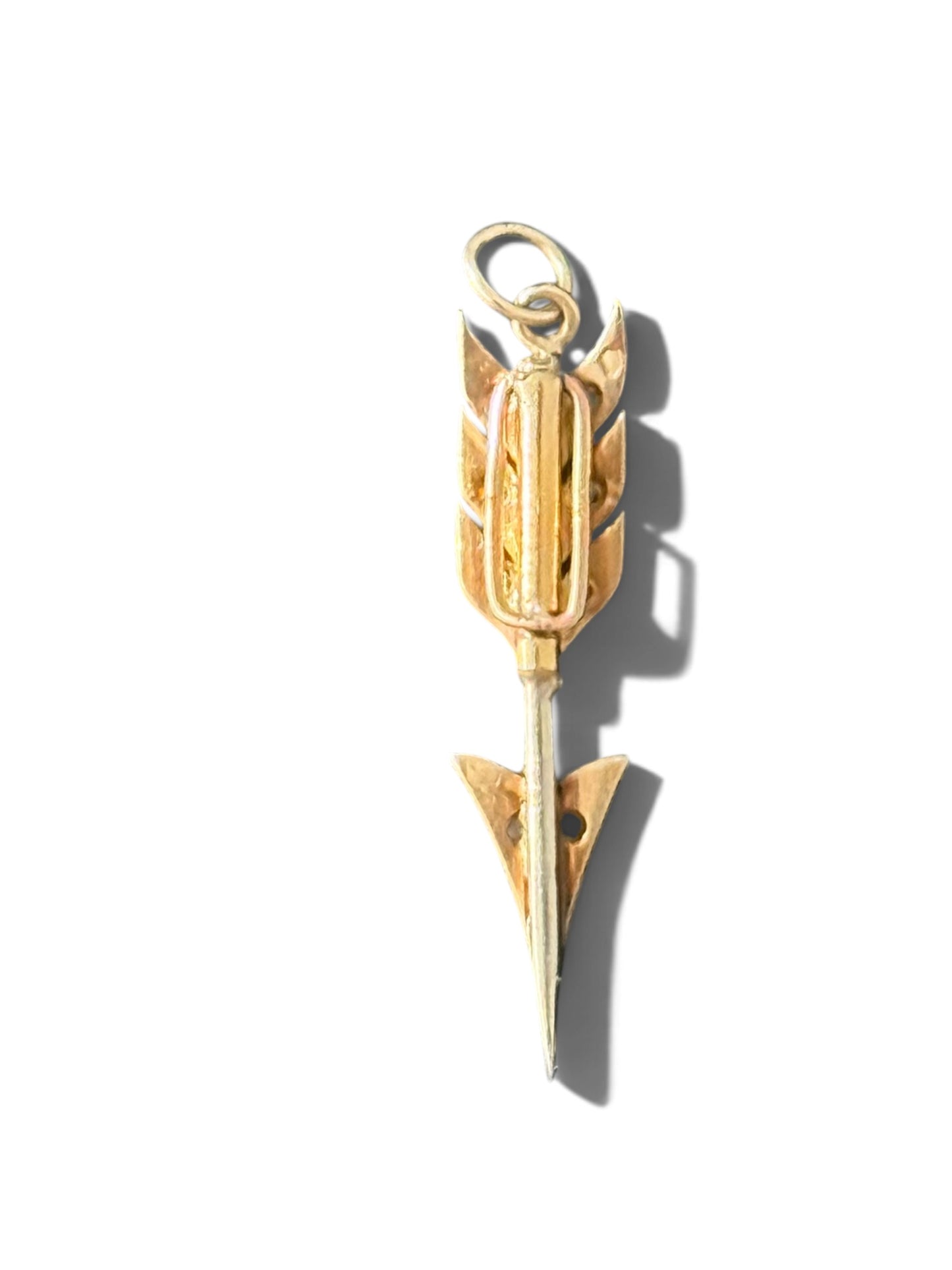 Diamond Arrow Charm - Conversion from Antique Jabot