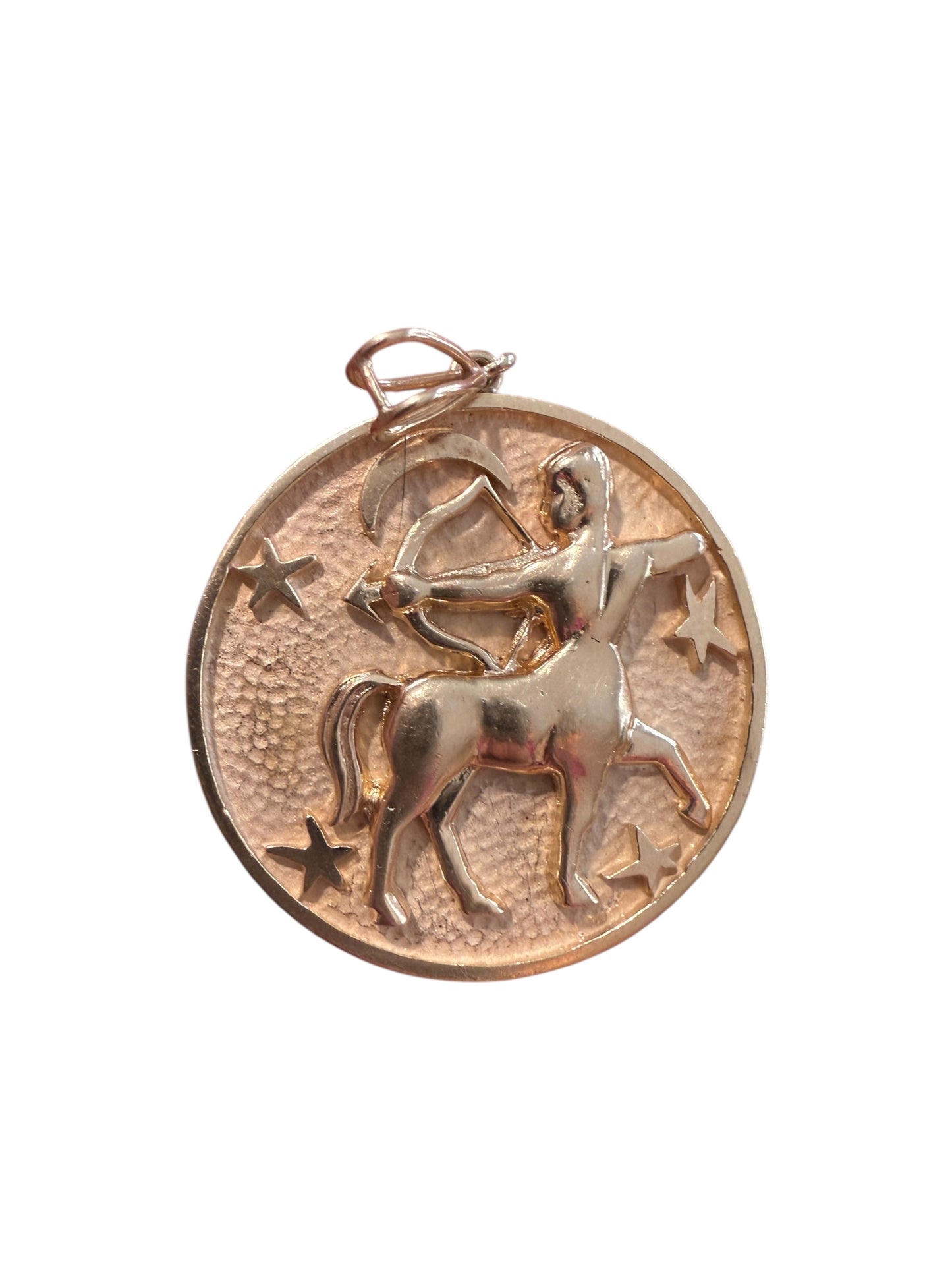 Vintage 14k XL Sagittarius Pendant
