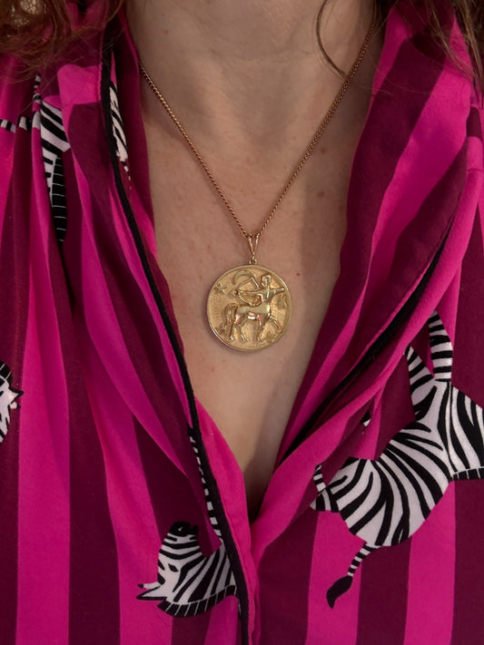 Vintage 14k XL Sagittarius Pendant