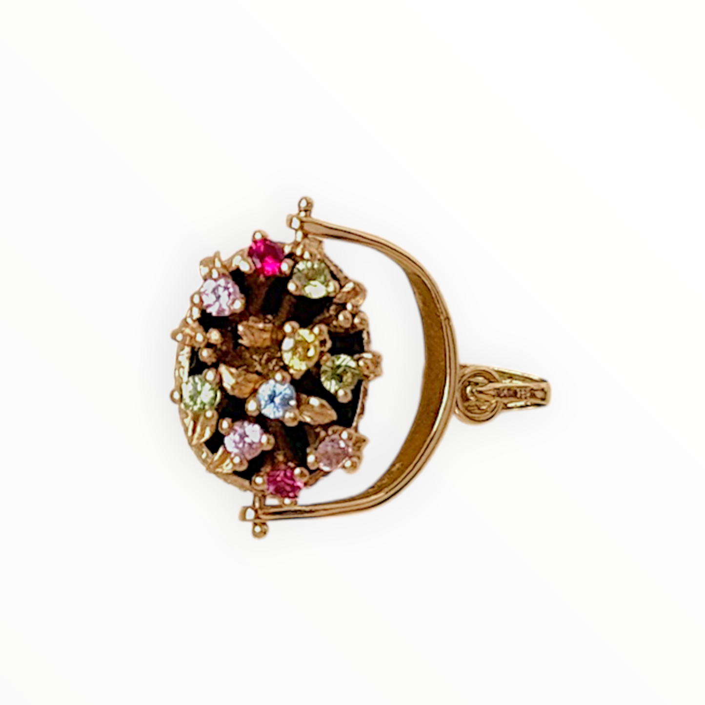 Vintage 14k Yellow Gold Nantucket Basket Charm