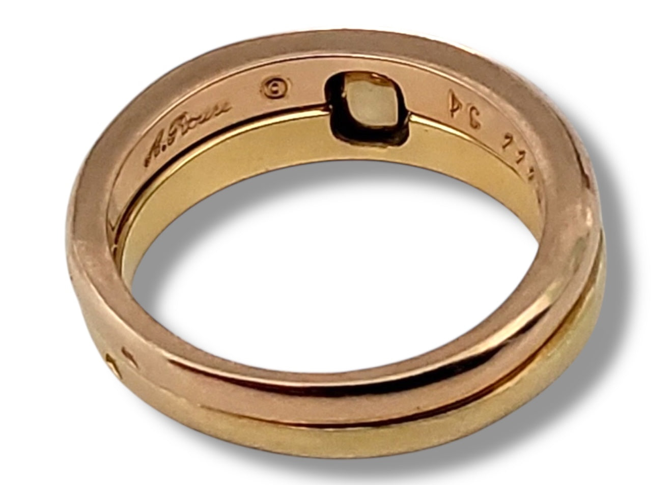 Vintage French 18k "Shhhh I Love You" Ring