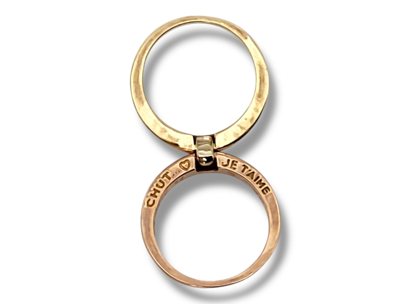 Vintage French 18k "Shhhh I Love You" Ring