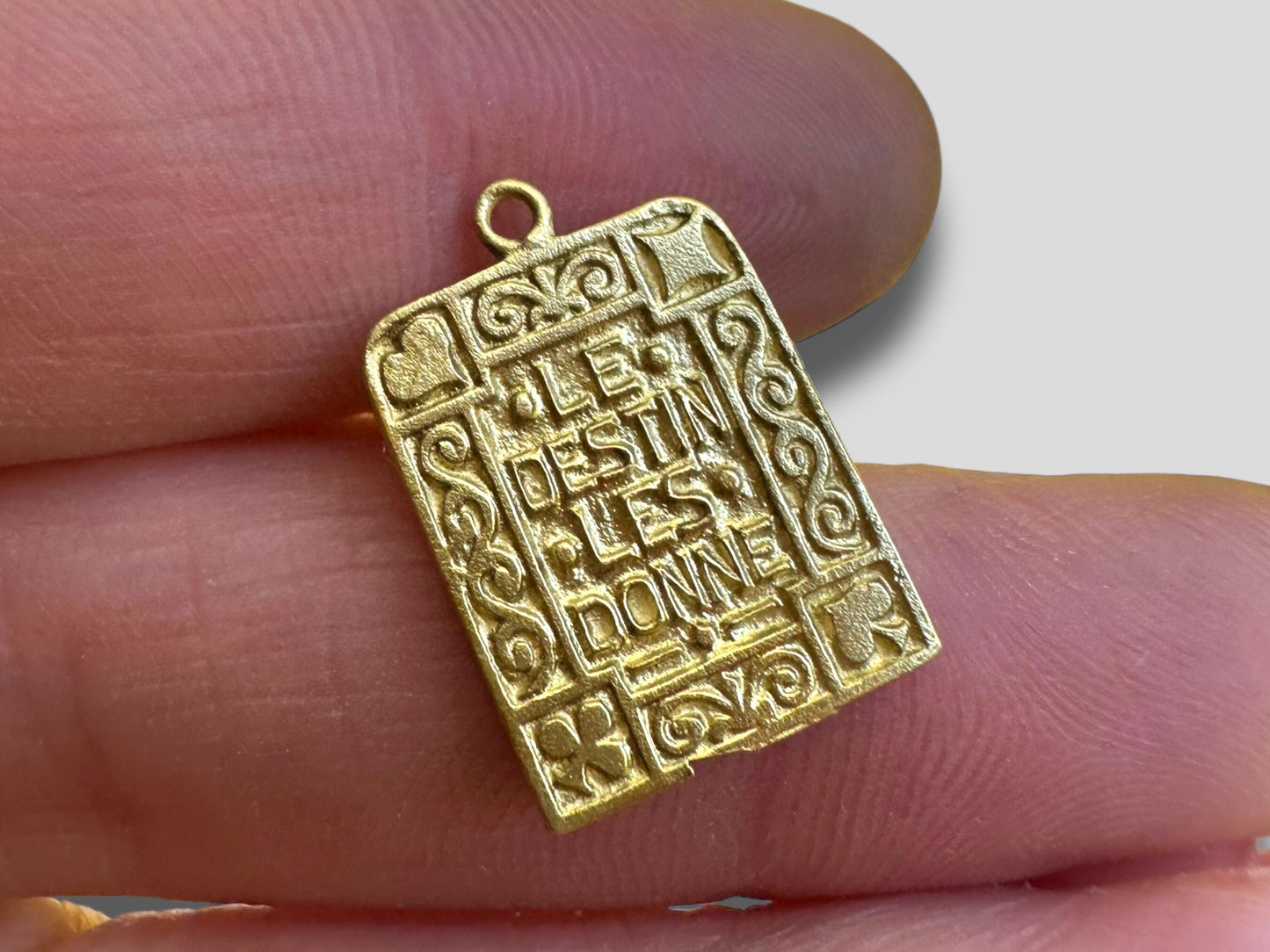 Custom 18k French Charms