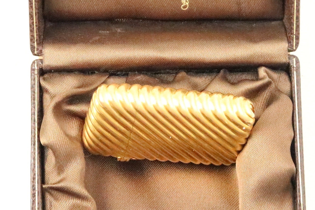 18k Yellow Gold Antique French Vesta | Match Case | Locket