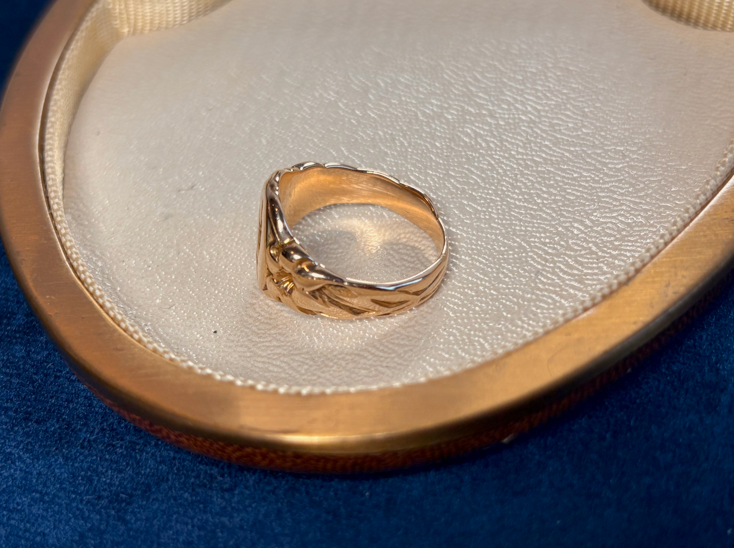 Antique 14k German Notary's Wax Seal Stamp Ring