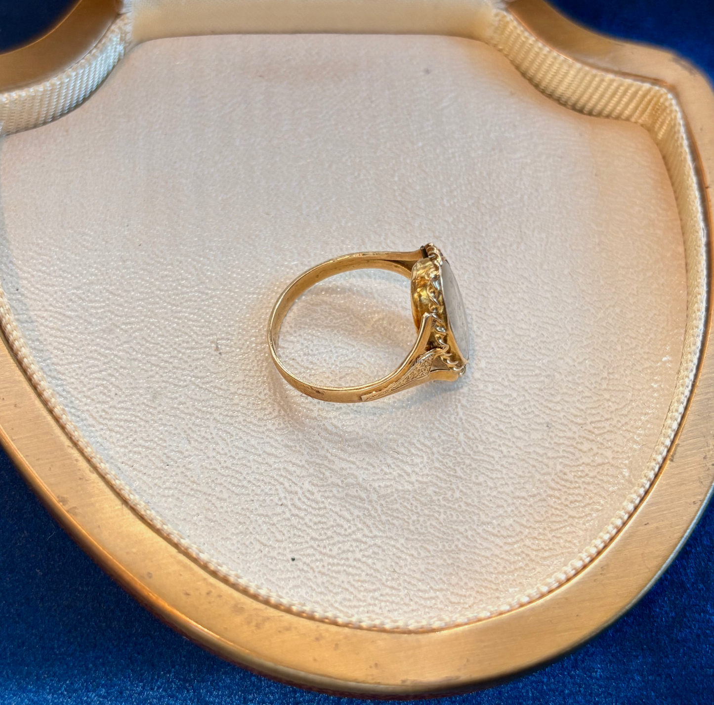 Antique French 18k Locket Ring