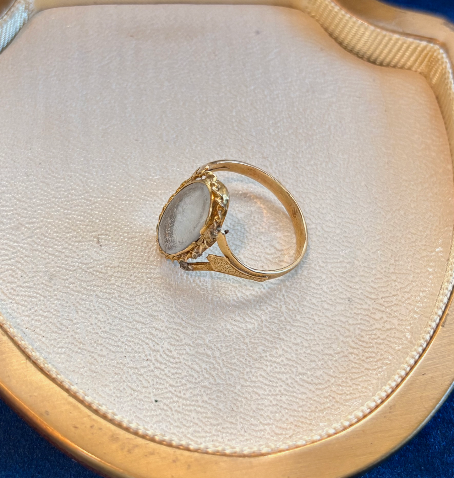 Antique French 18k Locket Ring