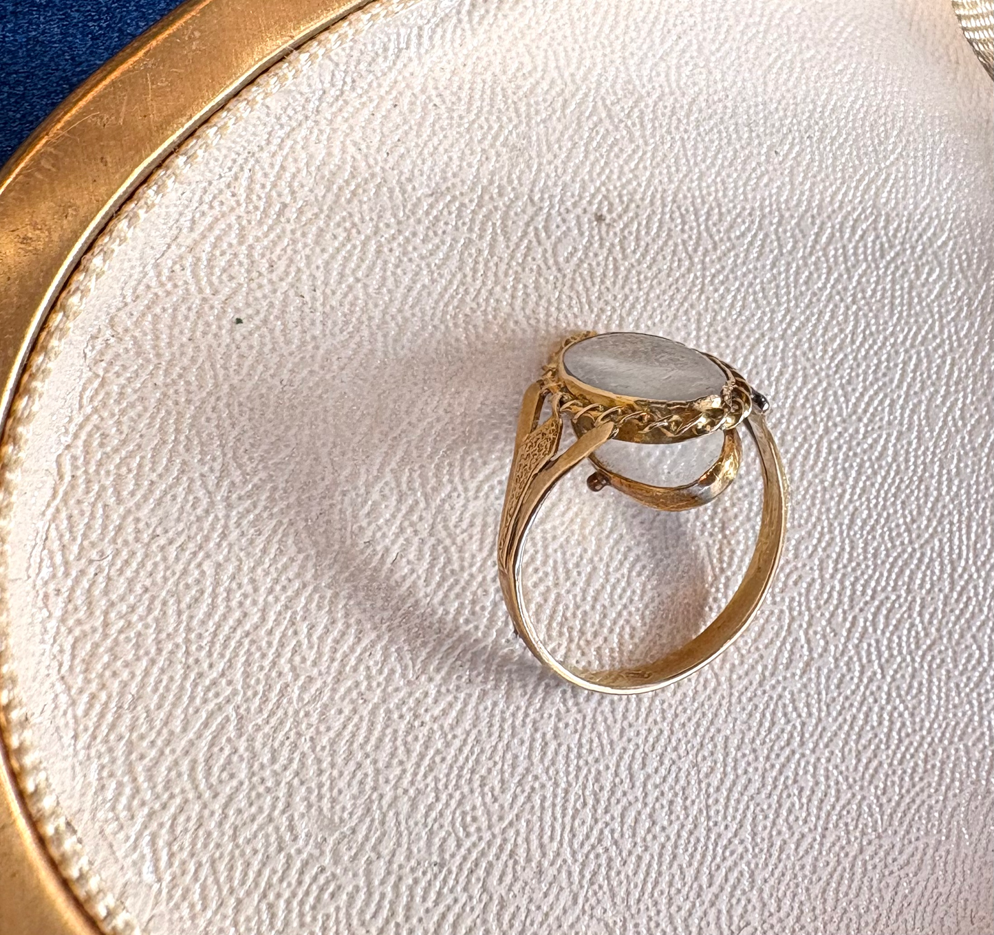 Antique French 18k Locket Ring